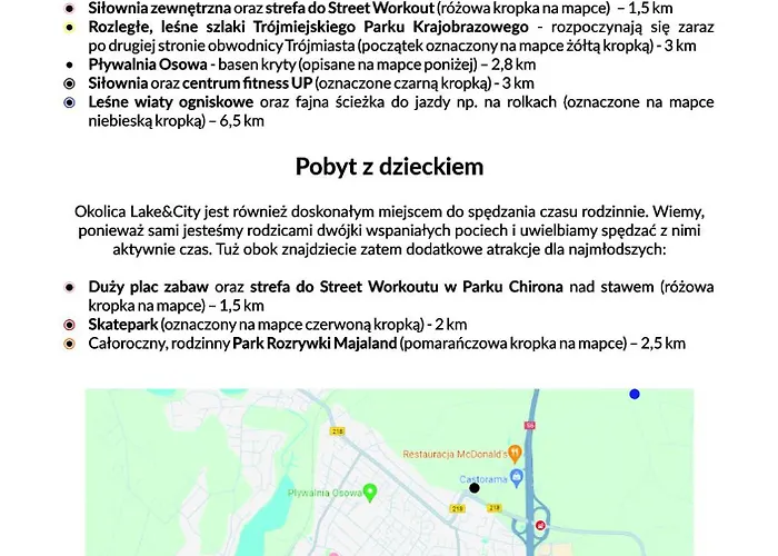 Apartmán Lake&city - Komfortowe Blisko Majaland, Jeziora, Lasu Oraz Serca Trojmiasta Gdaňsk
